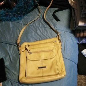 Yellow Croft & Barrow crossbody purse